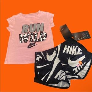 Girls Nike Shorts 2 piece Outfit - SZ 2 T